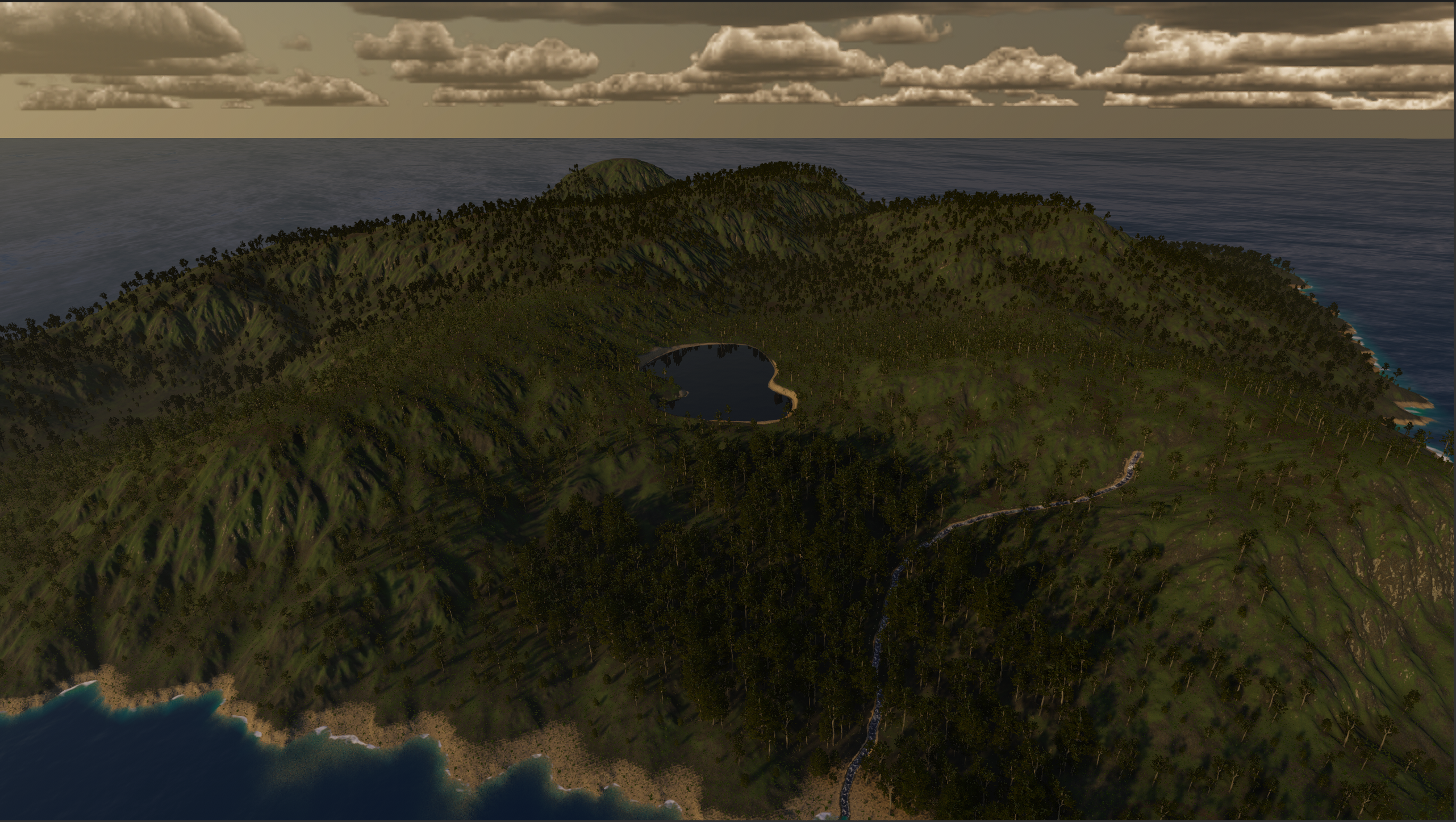 Dense forests...